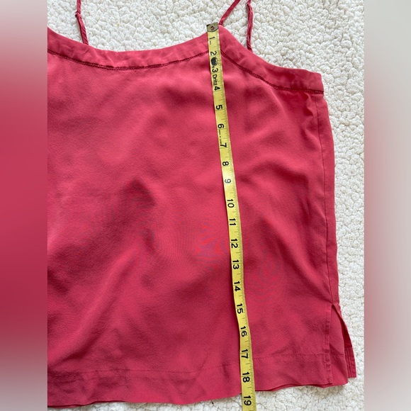 Silk Y2K Spaghetti Strap Cami Dainty Crochet Fairycore Rosey Pink Sz S - Picture 13 of 14